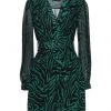 VANESSA SCOTT Short Dress For Women Dark Green