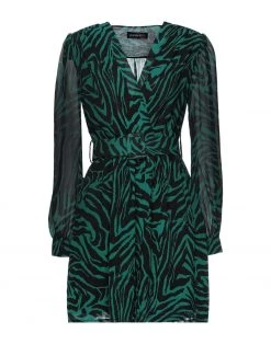 VANESSA SCOTT Short Dress For Women Dark Green