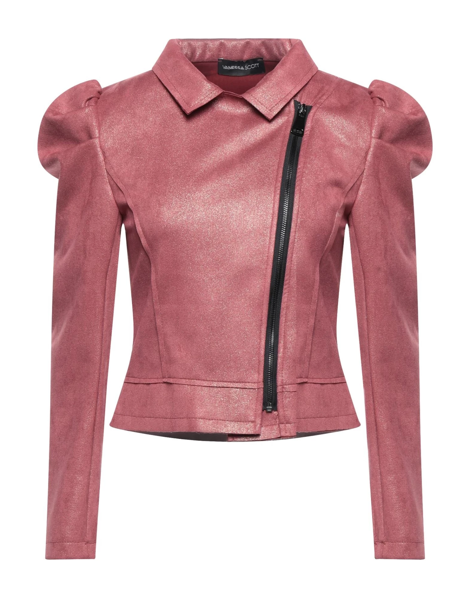 VANESSA SCOTT Biker Jacket For Women Pastel Pink 5 VANESSA SCOTT Biker Jacket For Women Pastel Pink - Image 5