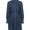 VANESSA SCOTT Denim Dress For Women Blue