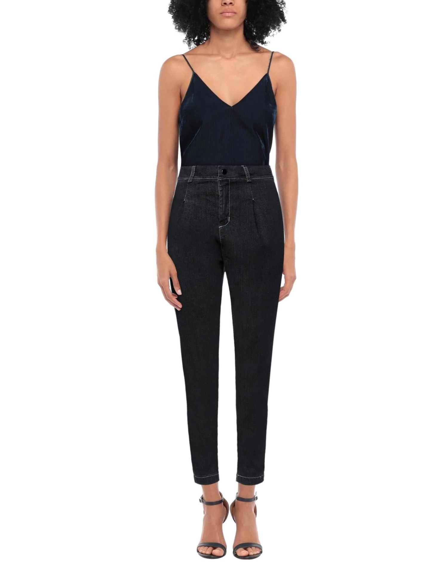 VANESSA SCOTT Denim Pants For Women Black 2 VANESSA SCOTT Denim Pants For Women Black - Image 2