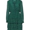 VANESSA SCOTT Short Dress For Women Dark Green