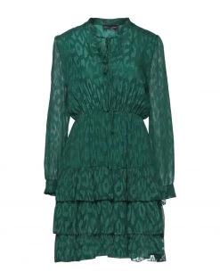 VANESSA SCOTT Short Dress For Women Dark Green