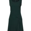 VANESSA SCOTT Short Dress For Women Dark Green