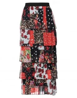 VANESSA SCOTT Maxi Skirts For Women Black