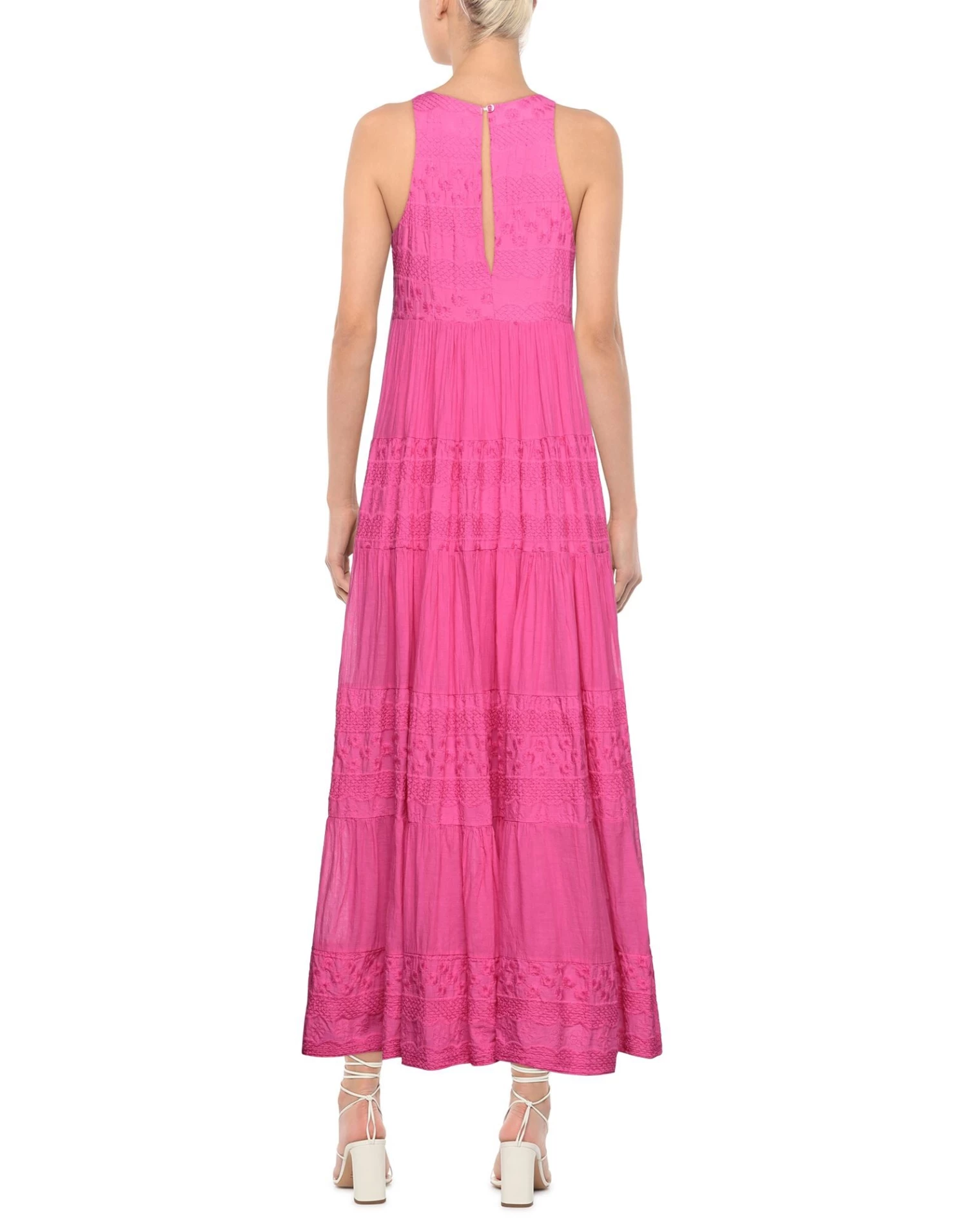 VANESSA SCOTT Long Dress For Women Fuchsia 3 VANESSA SCOTT Long Dress For Women Fuchsia - Image 3
