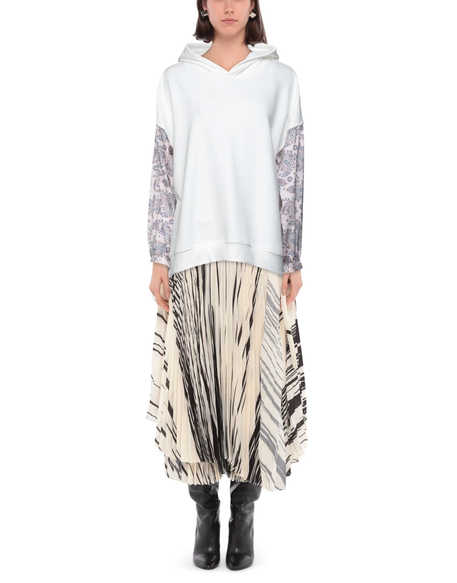 VANESSA SCOTT Hooded Sweatshirt For Women White 2 VANESSA SCOTT Hooded Sweatshirt For Women White - Image 2