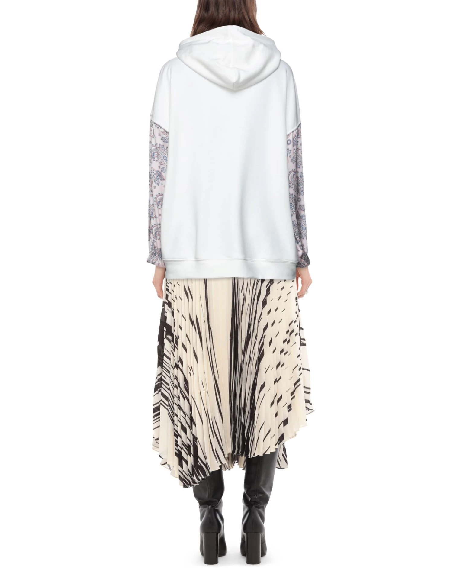 VANESSA SCOTT Hooded Sweatshirt For Women White 3 VANESSA SCOTT Hooded Sweatshirt For Women White - Image 3