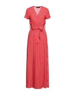VANESSA SCOTT Long Dress For Women Red