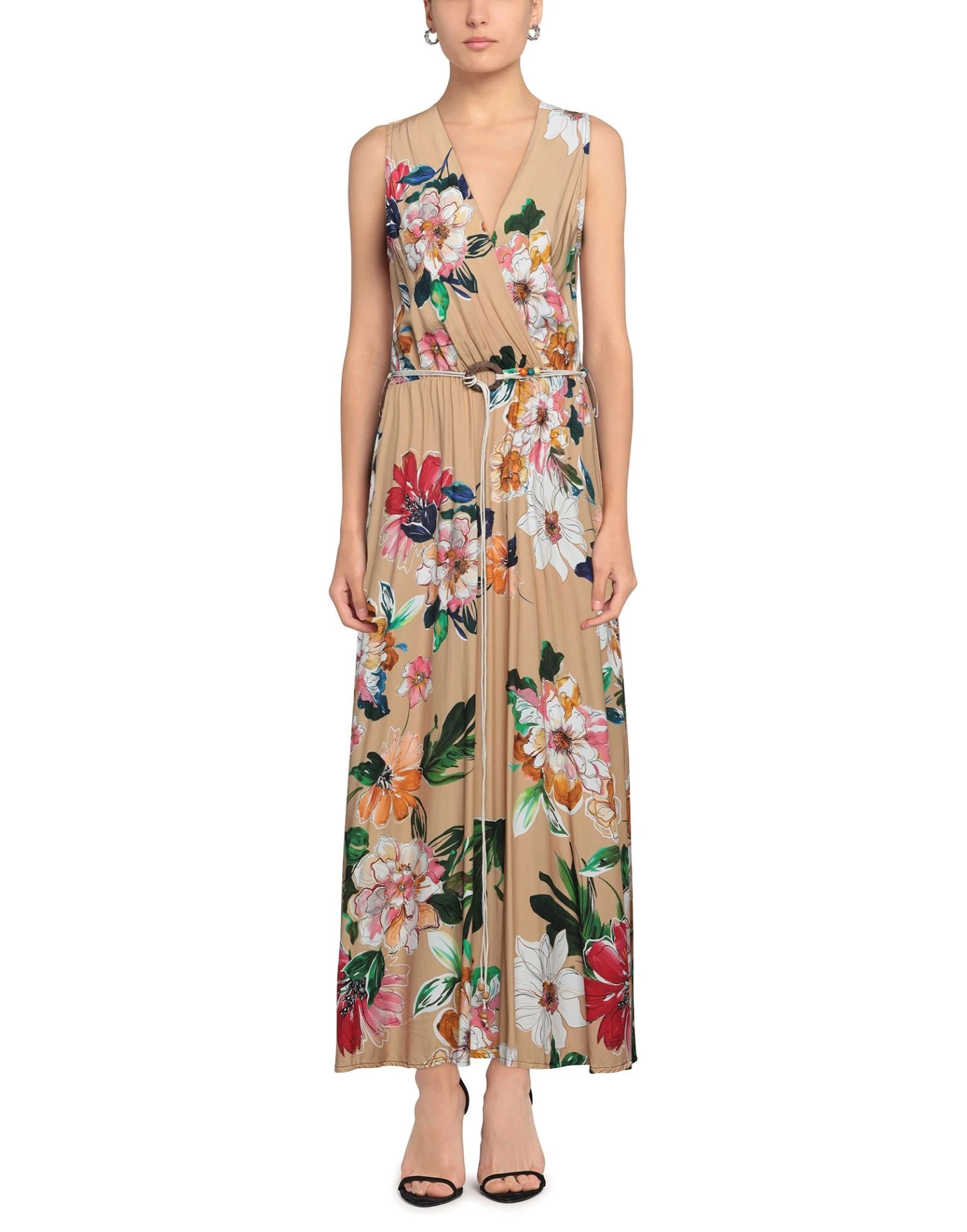 VANESSA SCOTT Long Dress For Women Sand 2 VANESSA SCOTT Long Dress For Women Sand - Image 2