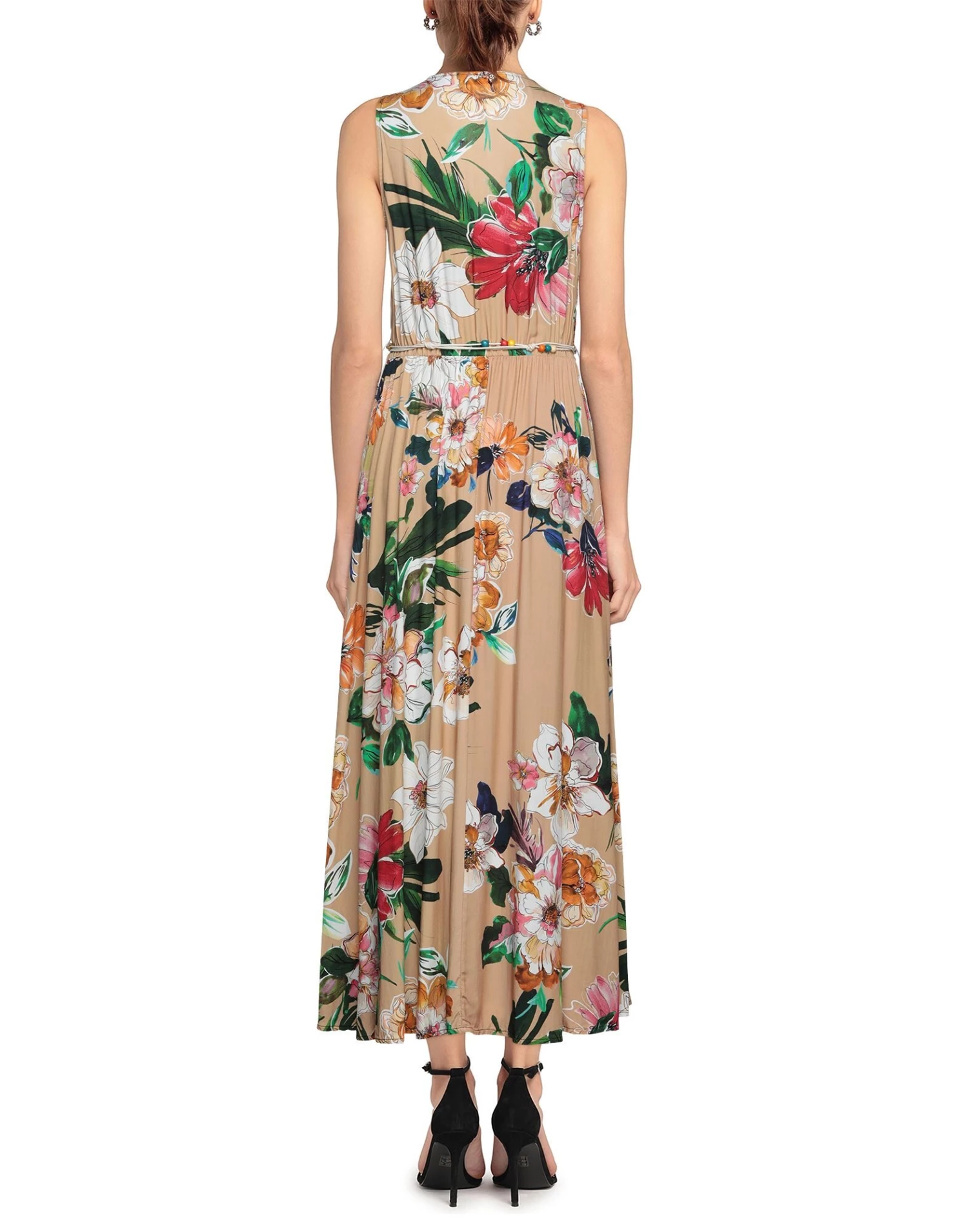 VANESSA SCOTT Long Dress For Women Sand 3 VANESSA SCOTT Long Dress For Women Sand - Image 3