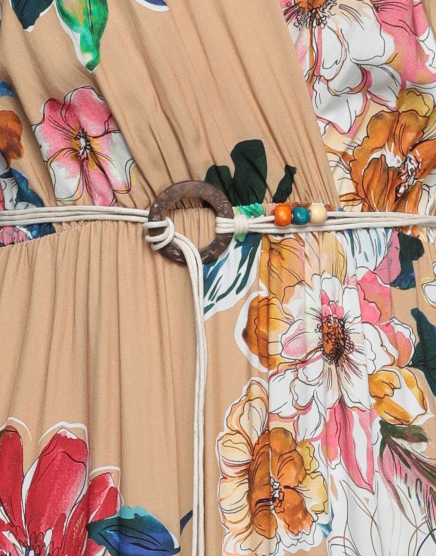 VANESSA SCOTT Long Dress For Women Sand 4 VANESSA SCOTT Long Dress For Women Sand - Image 4