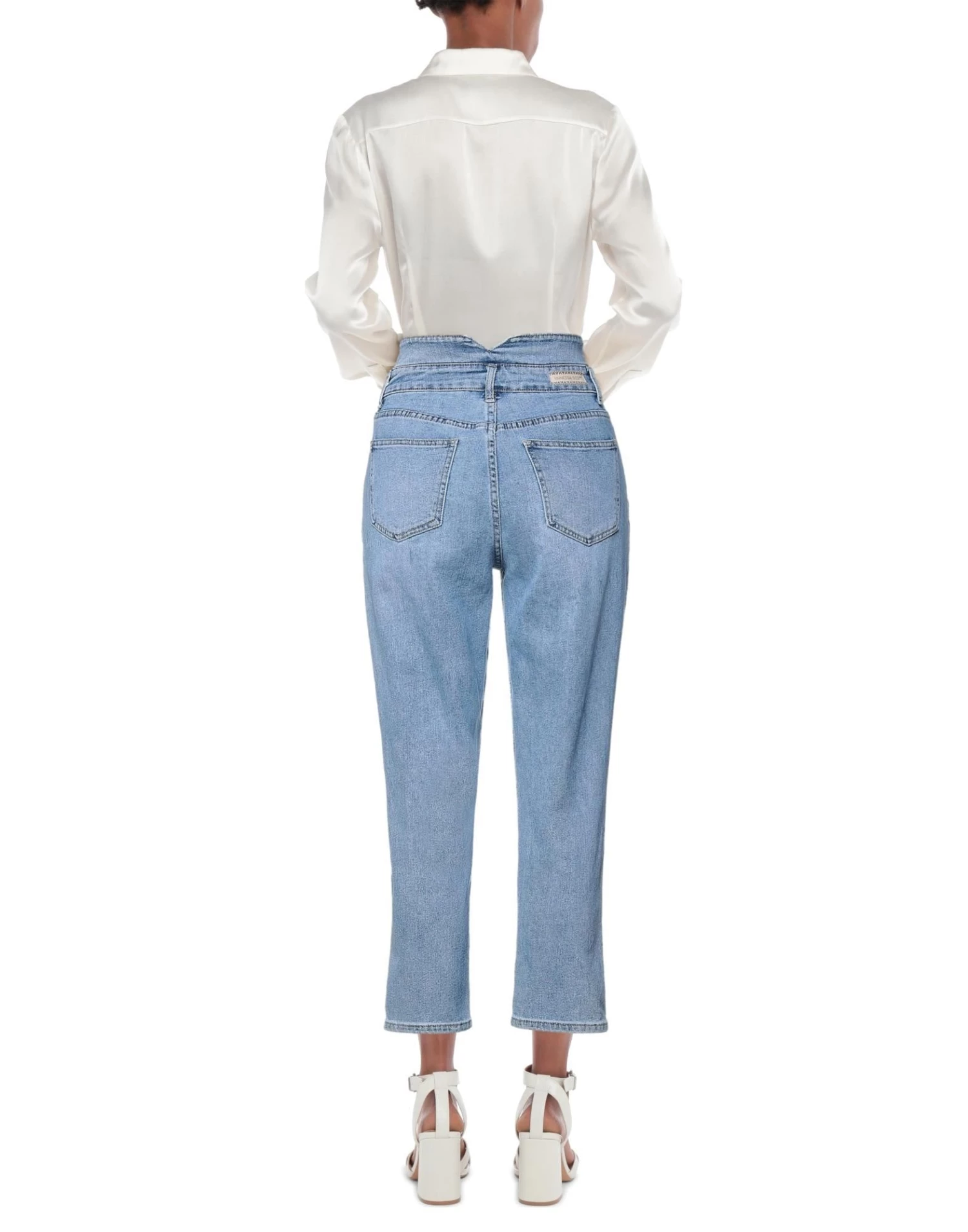 VANESSA SCOTT Denim Pants For Women Blue 3 VANESSA SCOTT Denim Pants For Women Blue - Image 3