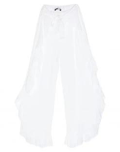 VANESSA SCOTT Casual Pants For Women White