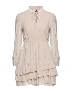 VANESSA SCOTT Short Dress For Women Beige