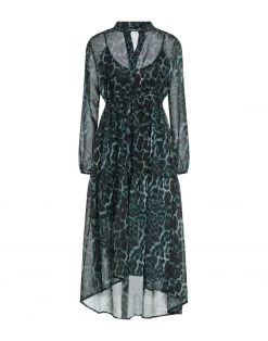 VANESSA SCOTT Midi Dress For Women Dark Green