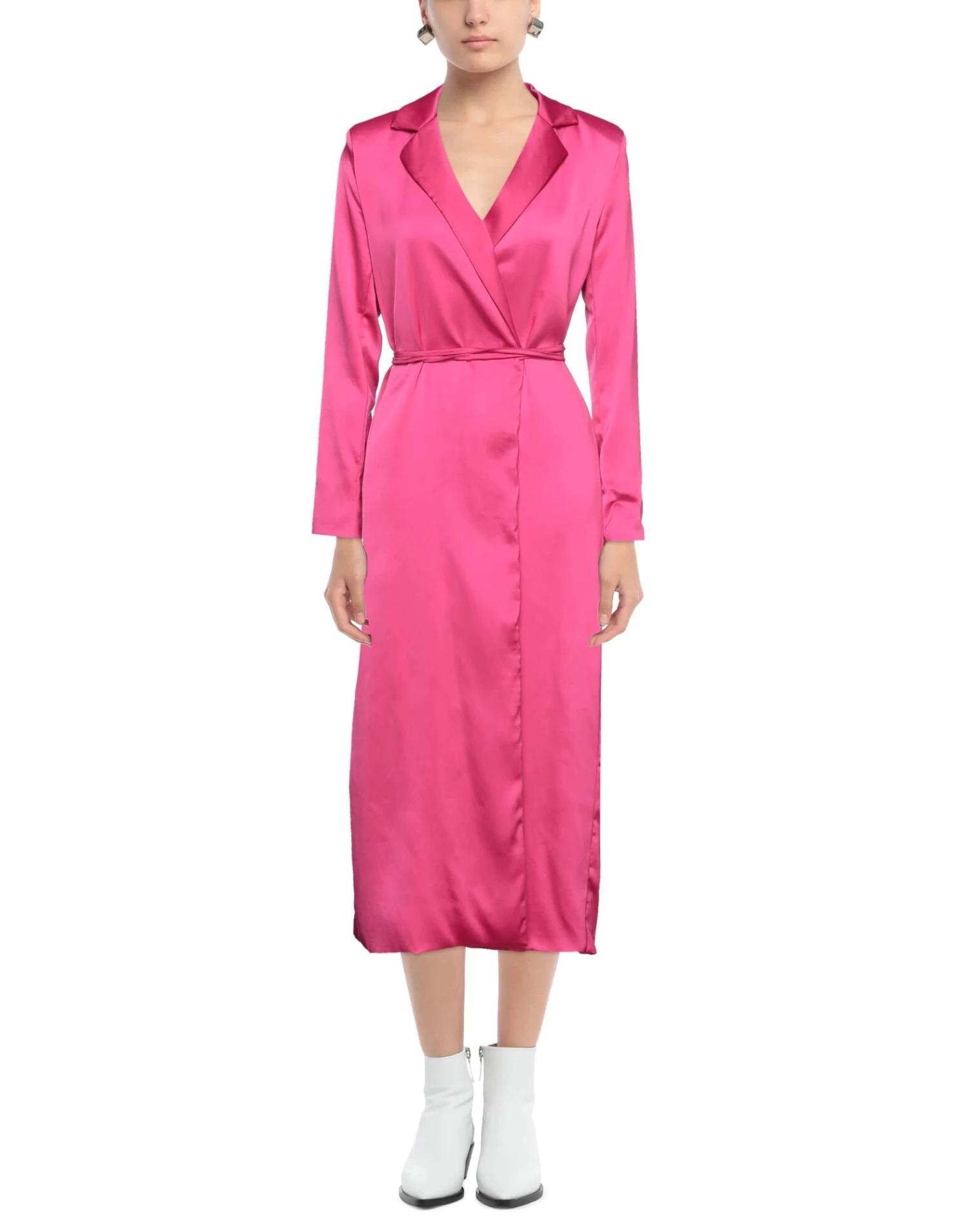 VANESSA SCOTT Midi Dress For Women Fuchsia 2 VANESSA SCOTT Midi Dress For Women Fuchsia - Image 2