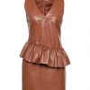 VANESSA SCOTT Short Dress For Women Beige