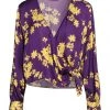 VANESSA SCOTT Floral Shirts & Blouses For Women Bright Blue