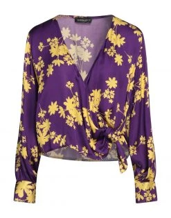 VANESSA SCOTT Floral Shirts & Blouses For Women Bright Blue