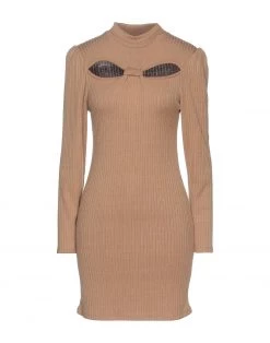 VANESSA SCOTT Short Dress For Women Camel -VANESSA SCOTT Sales Shop unnamed file 1636