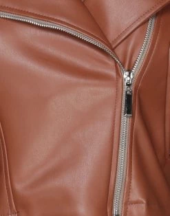 VANESSA SCOTT Biker Jacket For Women Brown -VANESSA SCOTT Sales Shop unnamed file 1663