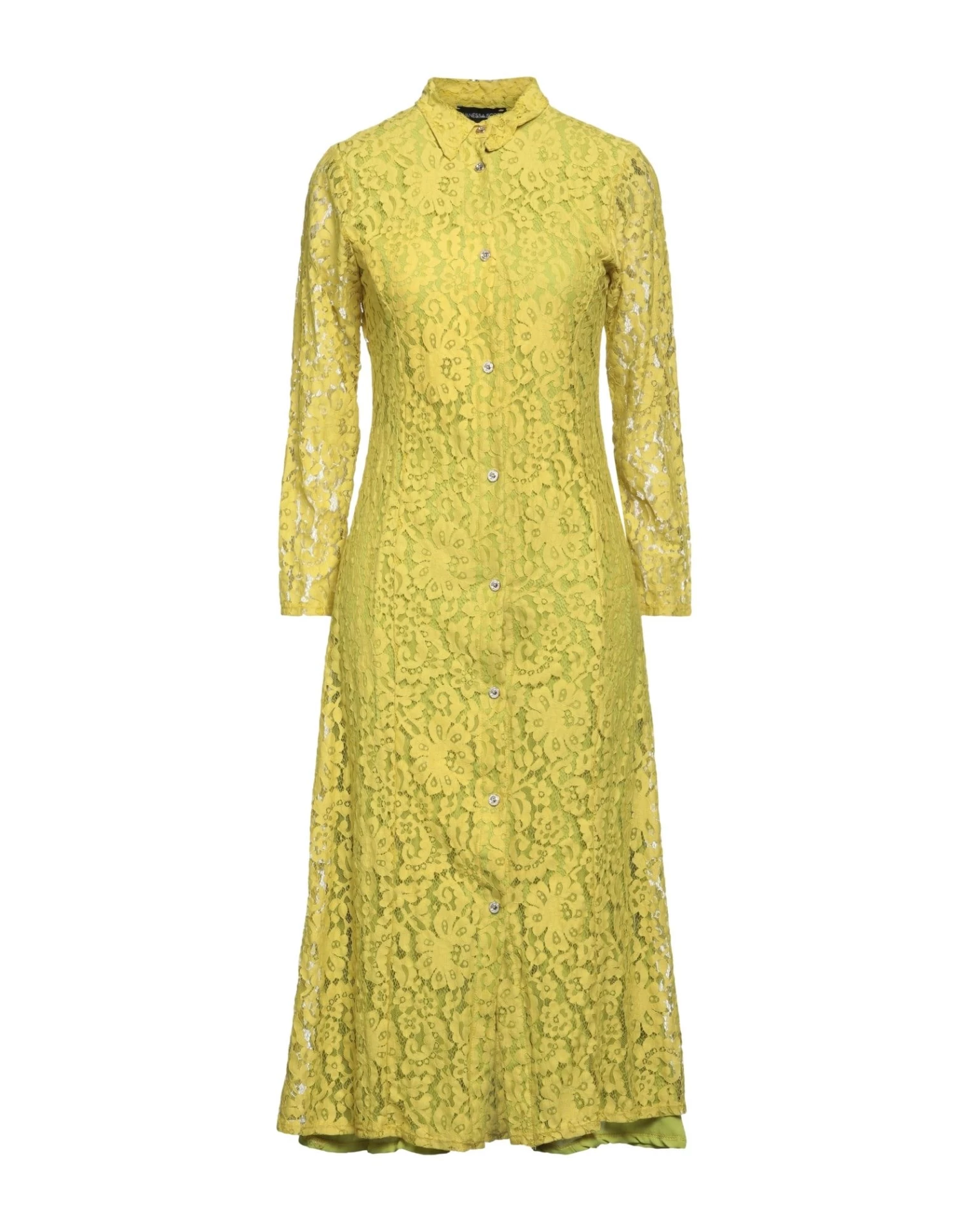 VANESSA SCOTT Midi Dress For Women Green 1 VANESSA SCOTT Midi Dress For Women Green