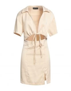 VANESSA SCOTT Short Dress For Women Beige