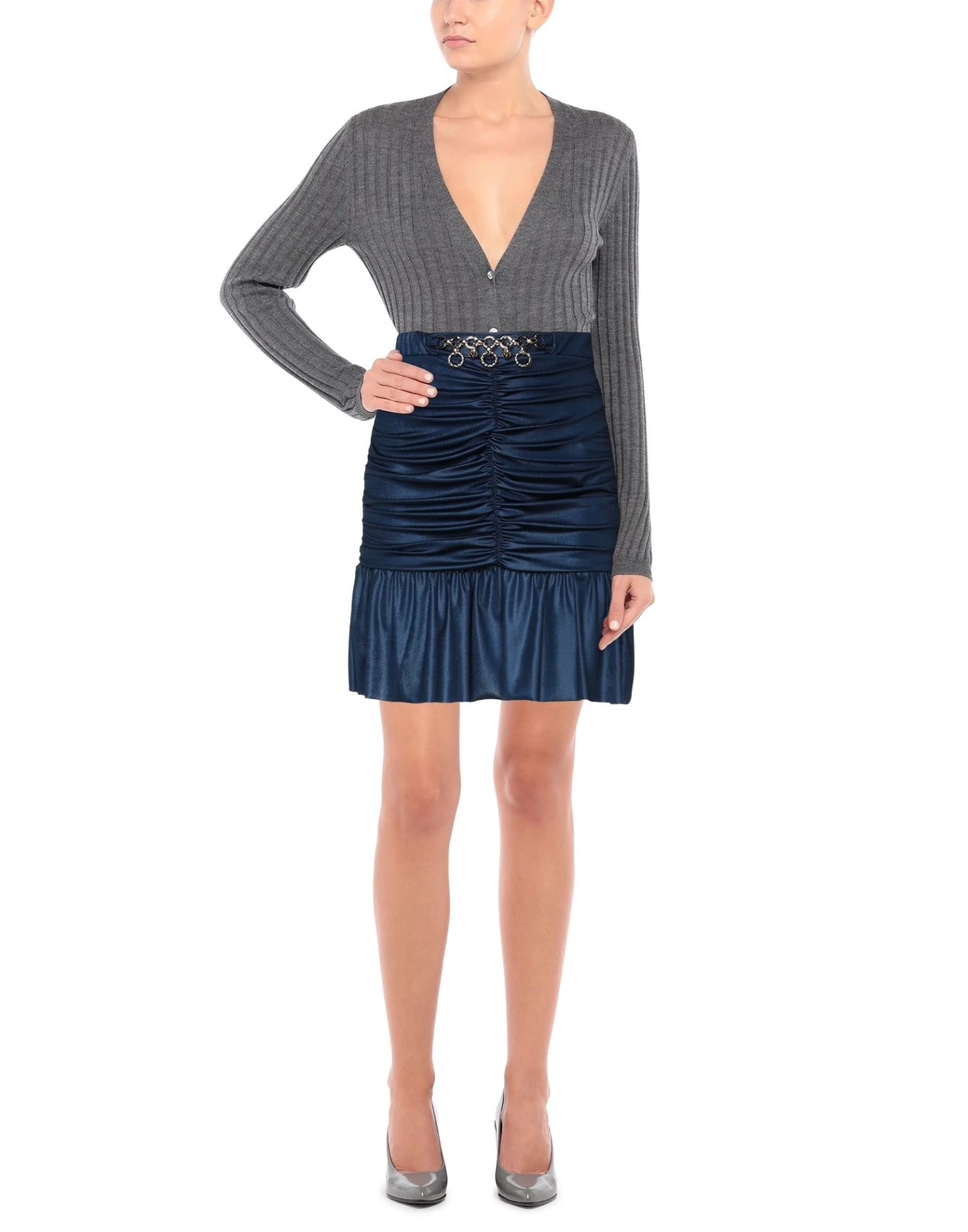 VANESSA SCOTT Mini Skirt For Women Dark Green 2 VANESSA SCOTT Mini Skirt For Women Dark Green - Image 2