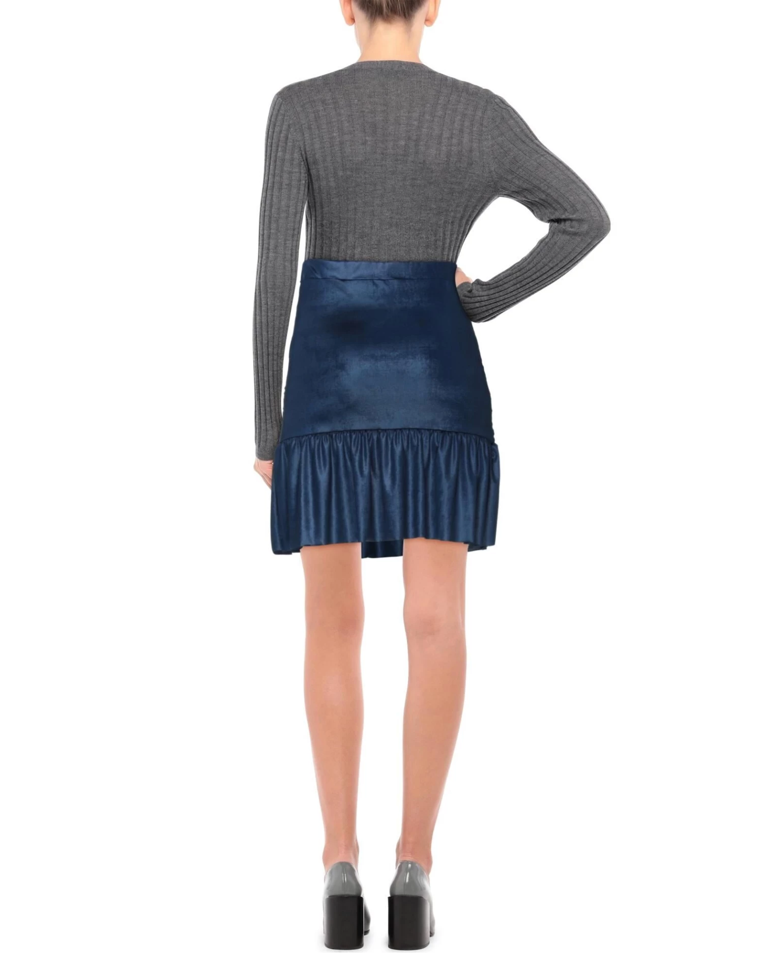 VANESSA SCOTT Mini Skirt For Women Dark Green 3 VANESSA SCOTT Mini Skirt For Women Dark Green - Image 3