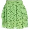 VANESSA SCOTT Mini Skirt For Women Acid Green