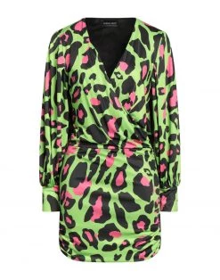 VANESSA SCOTT Short Dress For Women Acid Green