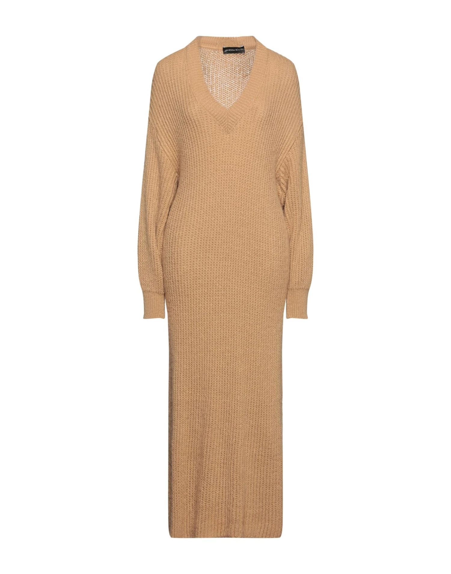 VANESSA SCOTT Midi Dress For Women Camel 8 VANESSA SCOTT Midi Dress For Women Camel - Image 8