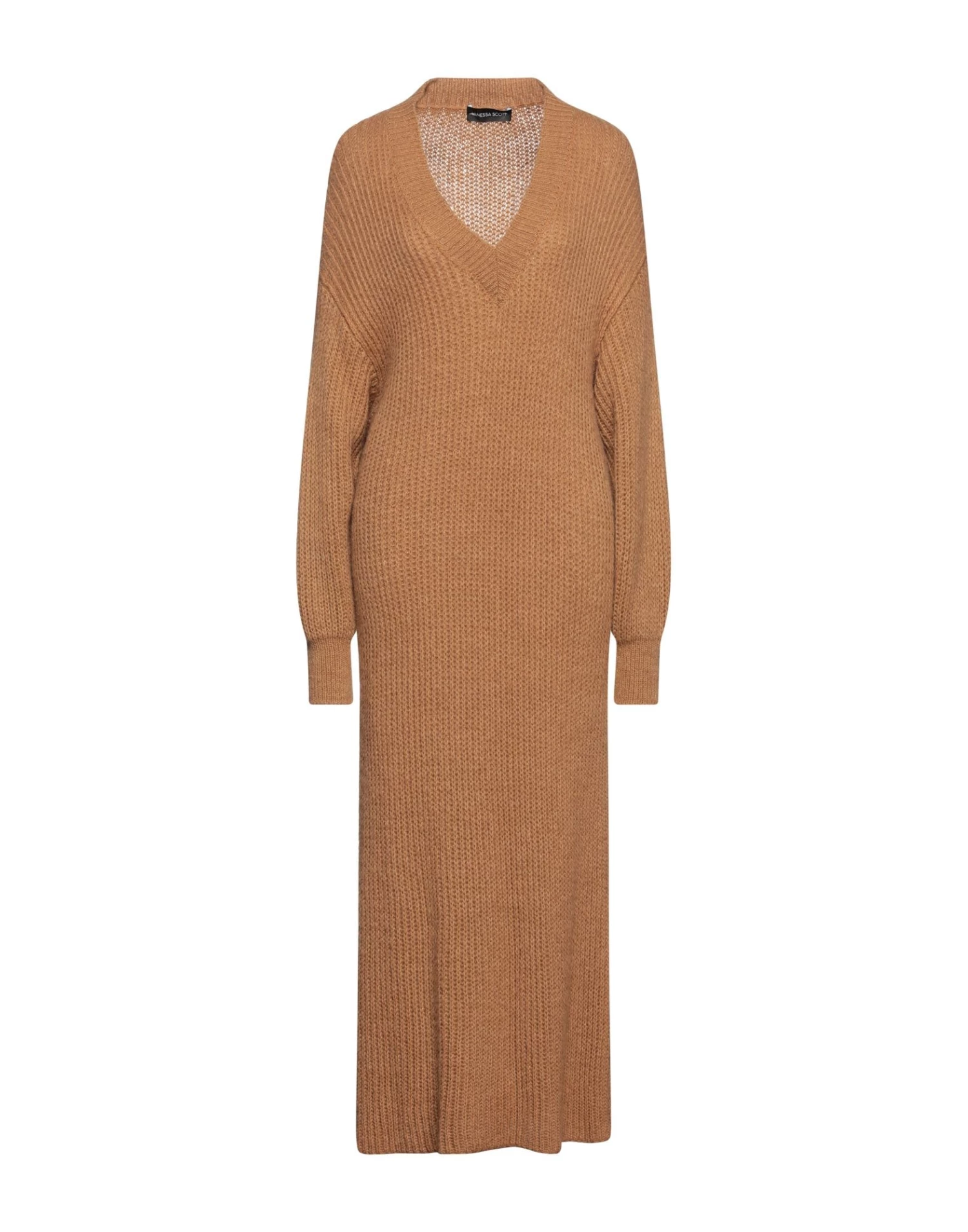 VANESSA SCOTT Midi Dress For Women Camel 9 VANESSA SCOTT Midi Dress For Women Camel - Image 9