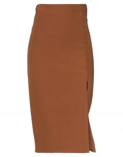 VANESSA SCOTT Midi Skirt For Women Tan
