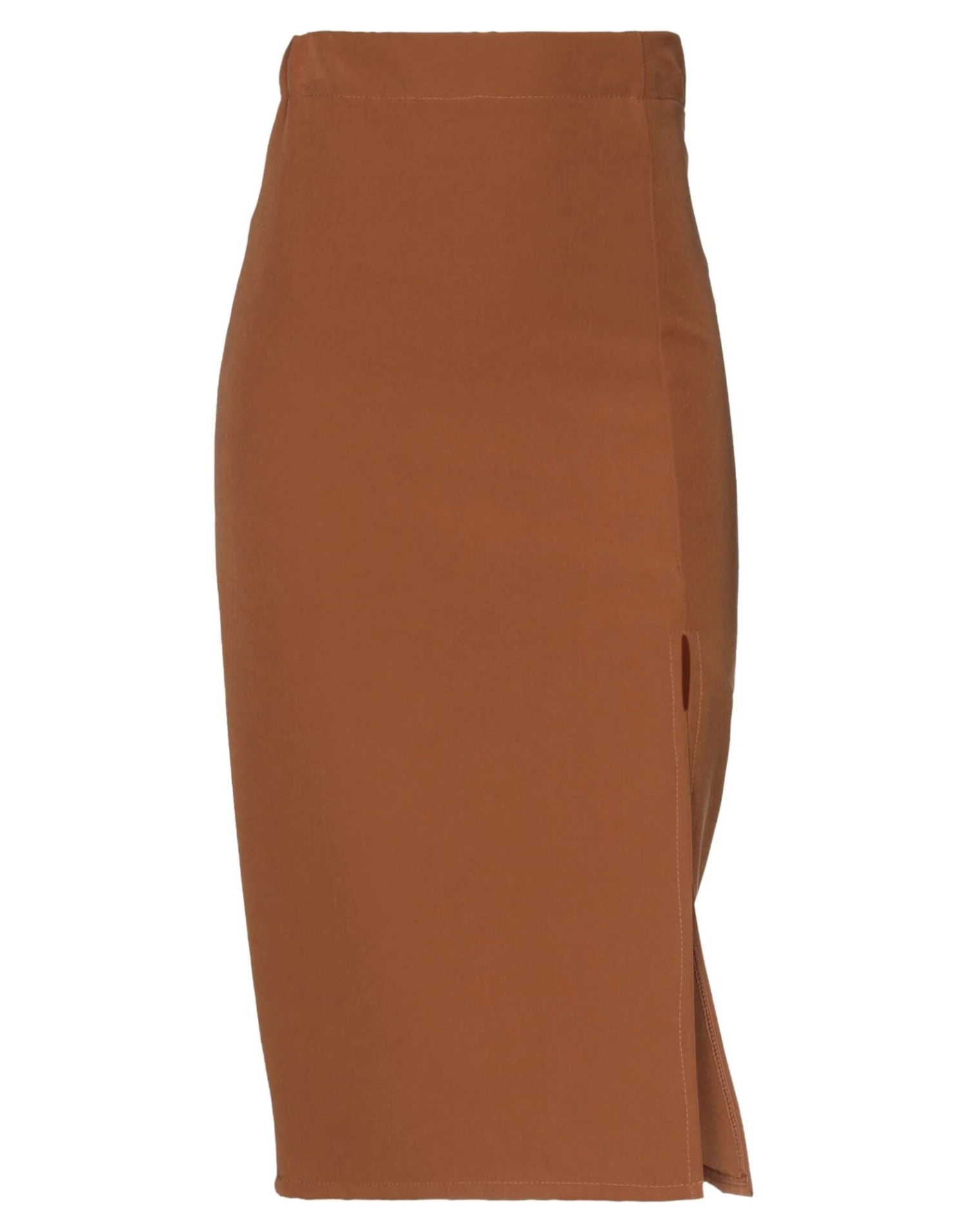 VANESSA SCOTT Midi Skirt For Women Tan 1 VANESSA SCOTT Midi Skirt For Women Tan