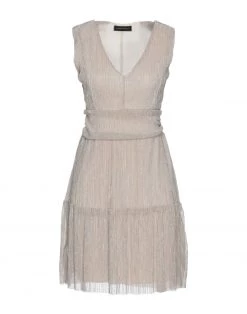 VANESSA SCOTT Short Dress For Women Beige