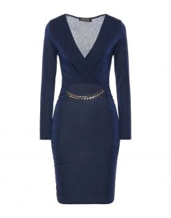 VANESSA SCOTT Short Dress For Women Blue -VANESSA SCOTT Sales Shop unnamed file 2196