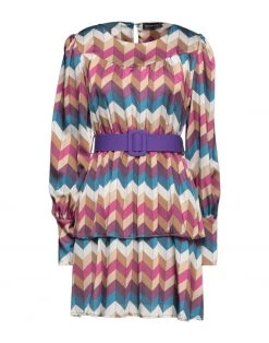 VANESSA SCOTT Short Dress For Women Purple