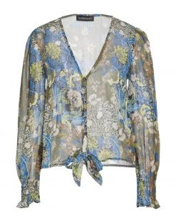 VANESSA SCOTT Floral Shirts & Blouses For Women Orange