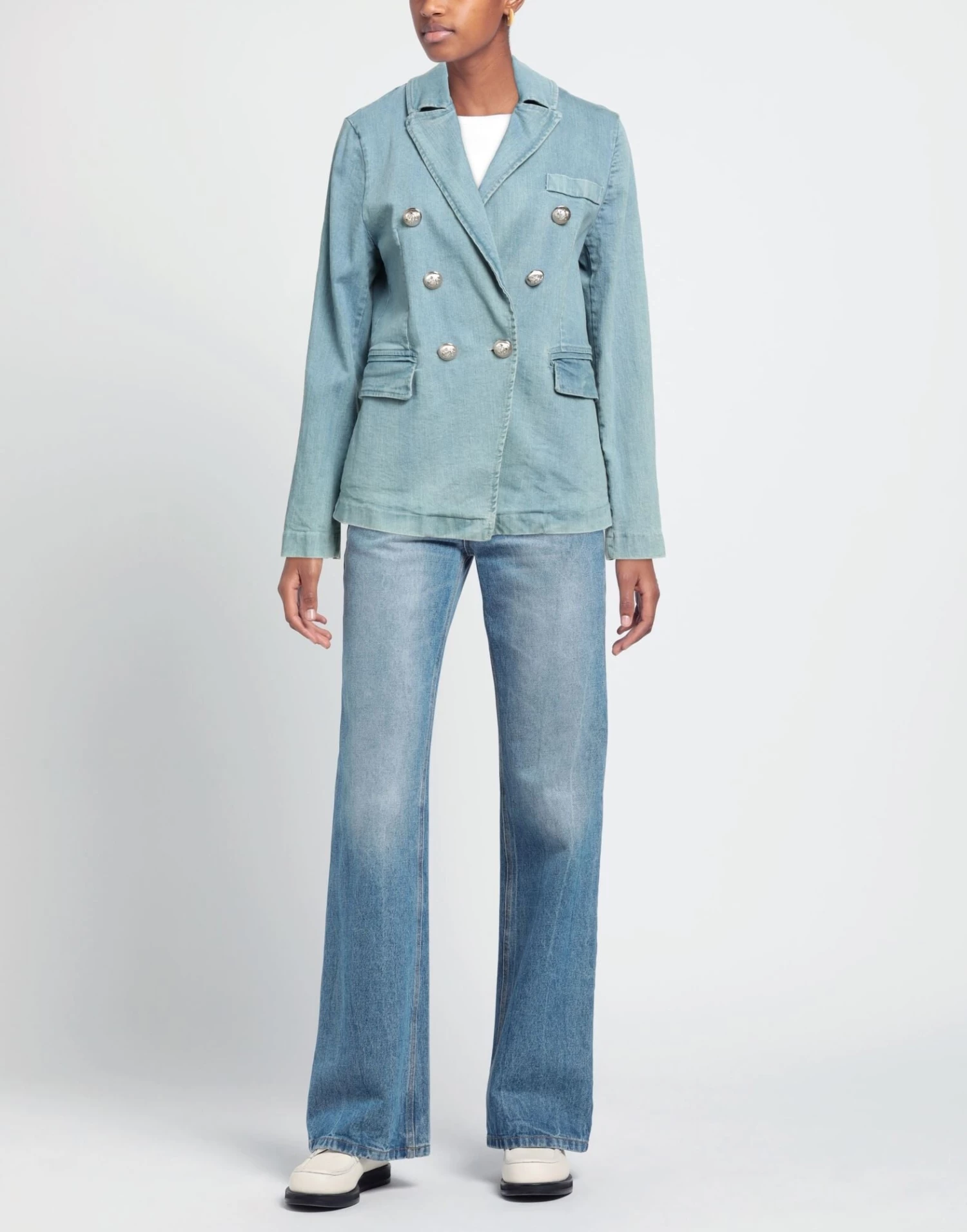 VANESSA SCOTT Blazer For Women Blue 2 VANESSA SCOTT Blazer For Women Blue - Image 2