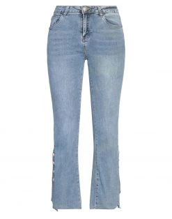 VANESSA SCOTT Denim Pants For Women Blue