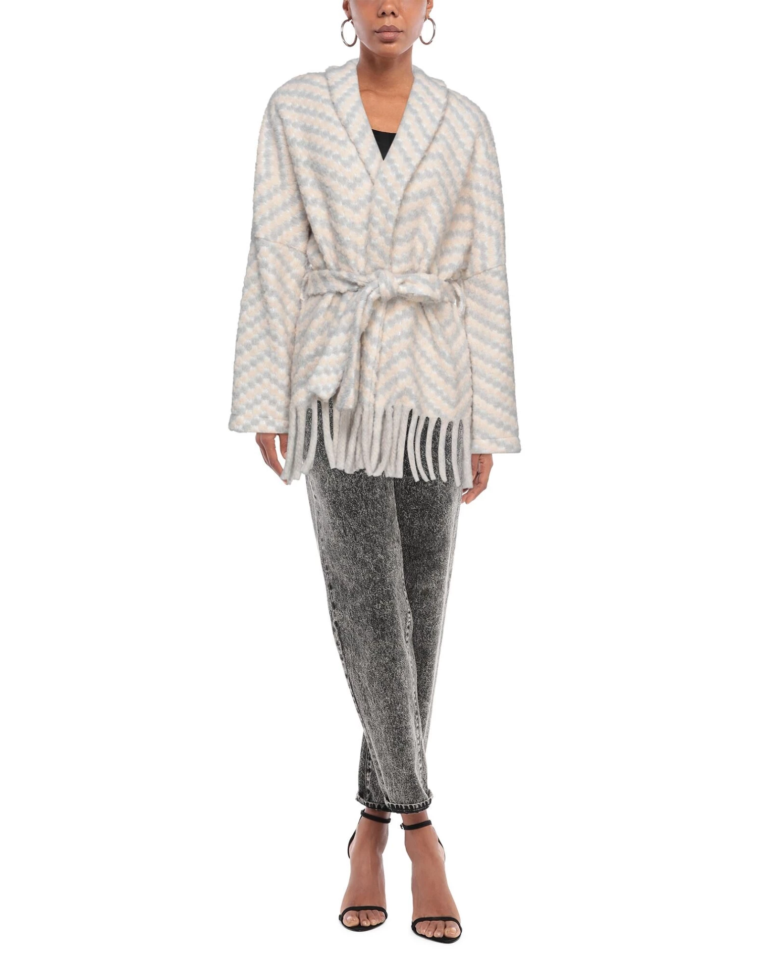 VANESSA SCOTT Cardigan For Women Light Grey 2 VANESSA SCOTT Cardigan For Women Light Grey - Image 2