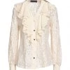 VANESSA SCOTT Lace Shirts & Blouses For Women Ivory
