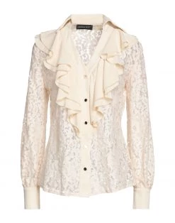 VANESSA SCOTT Lace Shirts & Blouses For Women Ivory
