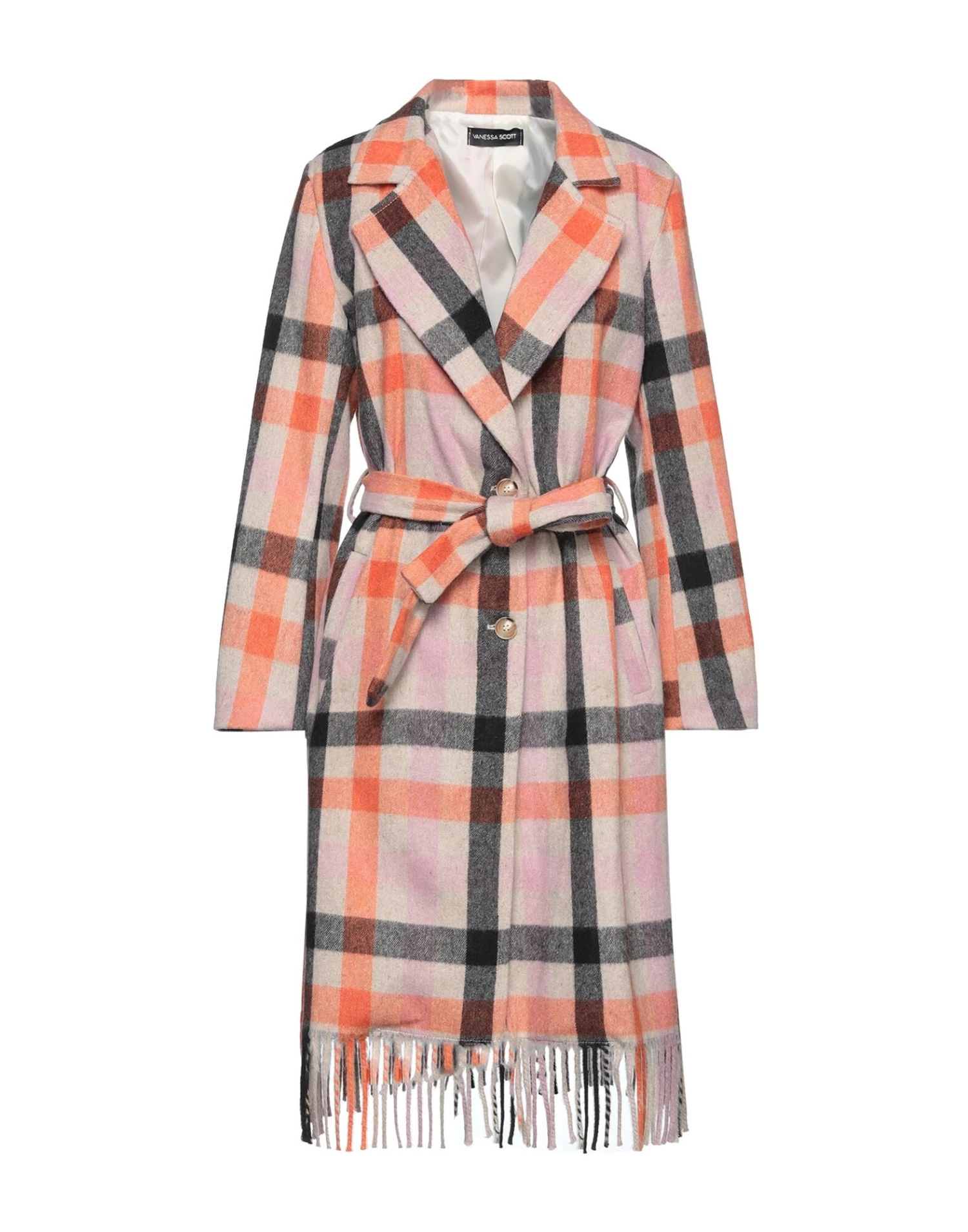 VANESSA SCOTT Full-length Jacket For Women Beige 1 VANESSA SCOTT Full-length Jacket For Women Beige