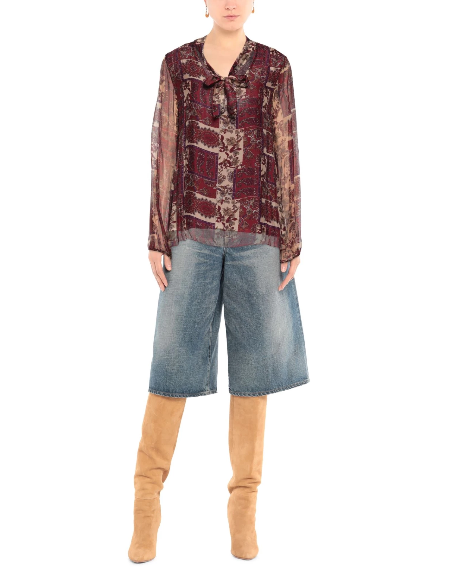 VANESSA SCOTT Blouse For Women Maroon 2 VANESSA SCOTT Blouse For Women Maroon - Image 2