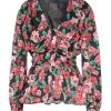 VANESSA SCOTT Floral Shirts & Blouses For Women Red