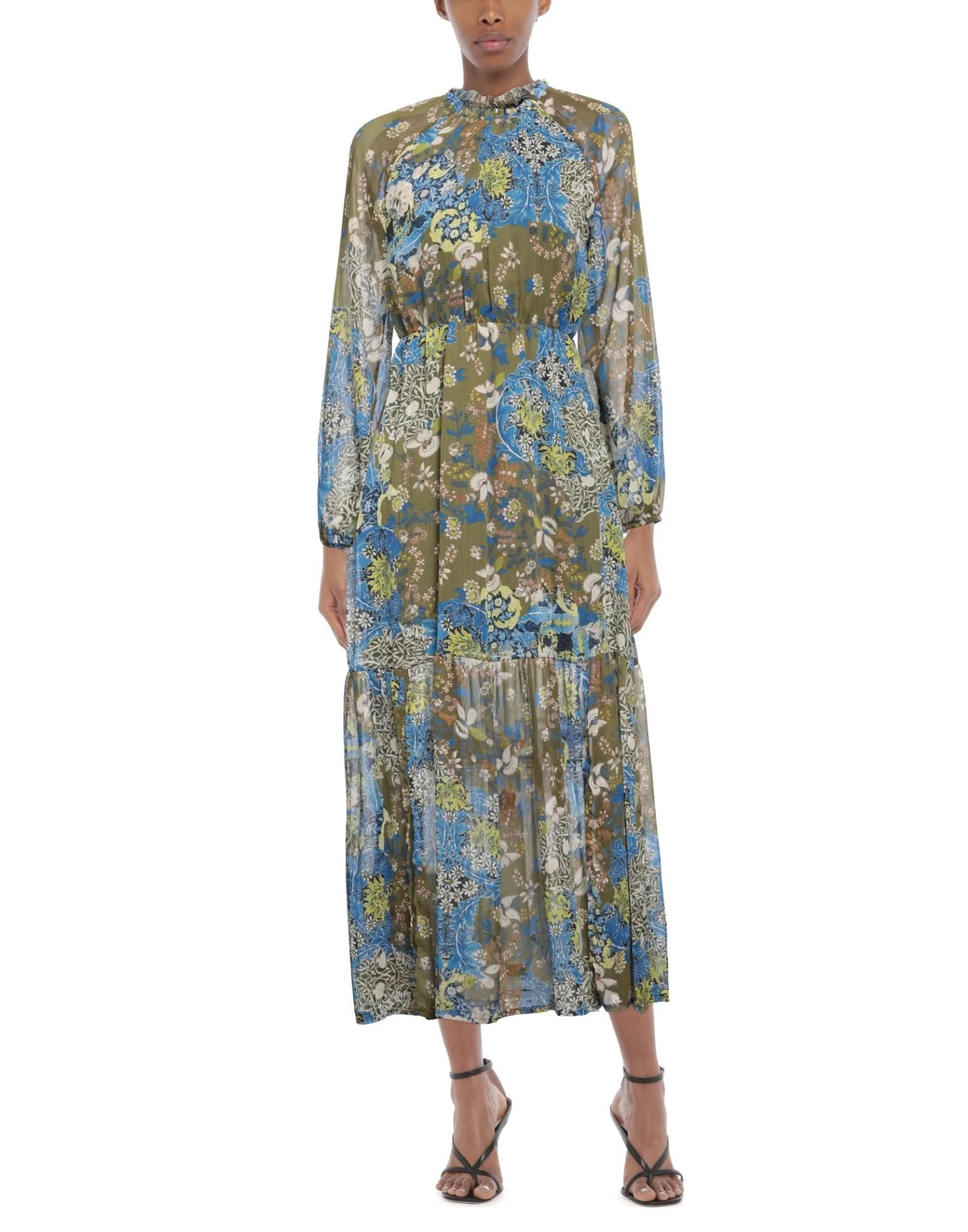 VANESSA SCOTT Long Dress For Women Military Green 2 VANESSA SCOTT Long Dress For Women Military Green - Image 2