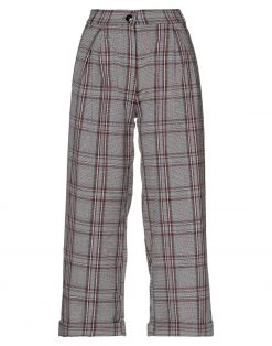 VANESSA SCOTT Cropped Pants & Culottes For Women Maroon